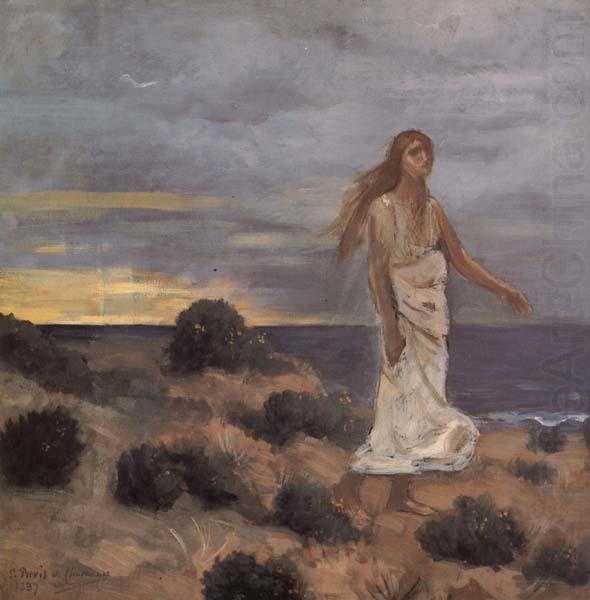 Mad Woman at the Edge of the Sea, Pierre Puvis de Chavannes